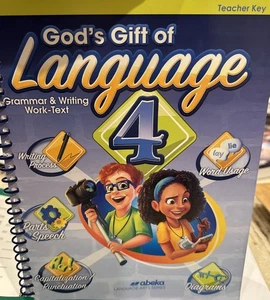 Abeka God's Gift of Language 4 Grammar & Writing Work-text Teacher Key (New... - Picture 1 of 2