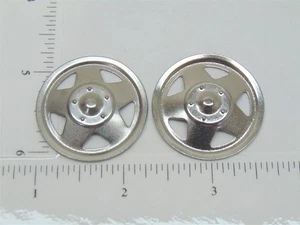 Set of 2 Plated Tonka Triangle Hole Hubcap Toy Part TKP-002-2 - Picture 1 of 5