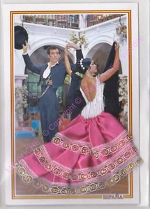 Cartolina Ricamato Embroidered Bordada Folklore Spagna 27 - Picture 1 of 2
