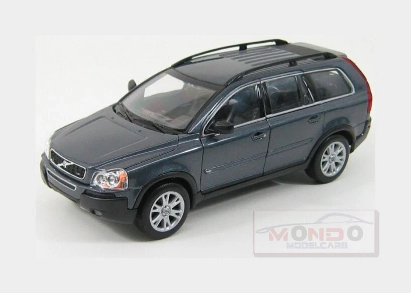 1:24 Welly Volvo Xc90 4X4 2004 Blue Grey Met WE22460GR Modellino - Immagine 1 di 2
