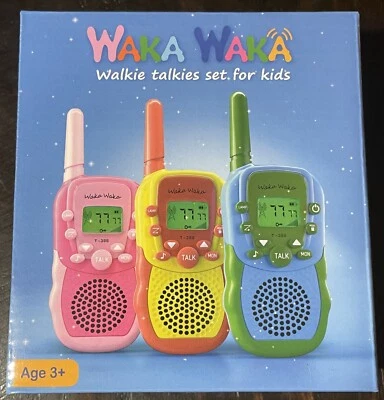 3 Pack Walkie Talkies for Kids,3 KMs Long Range 2 Way Radio for Boys and Girls - Image 1 of 4