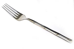 Hampton Silversmiths Stainless Bamboo 7 7/8" Tenedor de cena - Imagen 1 de 2