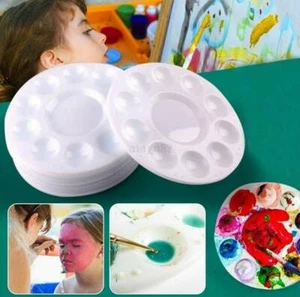 2x 11Wells Design Plastic Palette Art Paint Watercolour Tray Painting Pallet New - Picture 1 of 8