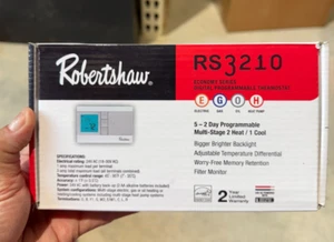 Robertshaw RS3210 Economy Serie digital programmierbarer Thermostat 2 Wärme 1 Kühlen - Bild 1 von 6