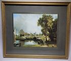 Dedham Lock and Mill Print by John Constable Vintage Framed Print