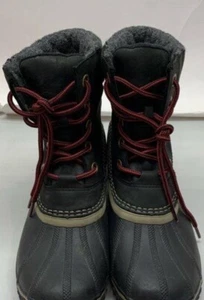 Sorel Womens Size 10 Winter Snow Boots Slimpack Lace II Boot Black NL2348-010 - Picture 1 of 6