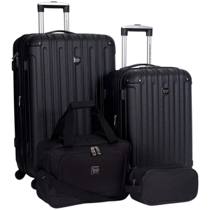 Travelers Club Midtown Hardside Luggage Travel, Black, 4-Piece Set - Picture 1 of 8