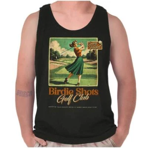Vintage Swing Perfect Birdie Shots Golf Club Tank Top T Shirts Tees Men Women - Picture 1 of 7