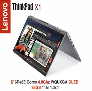 ThinkPad X1 2-in-1 Yoga i7 6P+8E WQUXGA OLED Touch 32GB 1TB 3Y Premier+ADP Wrnty - Picture 1 of 12