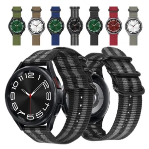 Military Nylon Watch Band Strap For Samsung Galaxy Watch 7 40mm 44mm 6 Classic - Picture 1 of 30