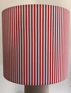 Handmade Candy Striped Cotton Fabric Lampshades