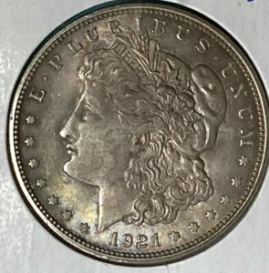 1921 P Morgan Silver Dollar ~ Philadelphia Mint ~ Old US Coin ~ #3 - Picture 1 of 5