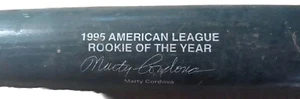 Signierter Baseballschläger Minnesota Twins Marty Cordova 1995 Rookie Of The Year - Bild 1 von 4