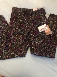 Jessica Simpson Activewear Slimtek Leggings Floral M - Picture 1 of 6
