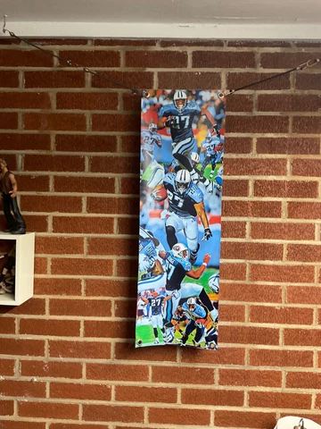 30x10apx TENNESSEE TITANS EDDIE GEORGE Vinyl POSTER Steve McNair print football Cover
