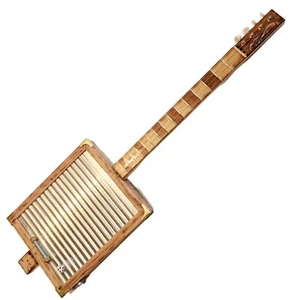 Washboard Electric Guitar 4tpv Cigar Box Matteacci's - Foto 1 di 6