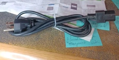 Longwell E-55349 3-Prong Power Cord 10A 125V ~ LS-13 - Black - Image 1 of 3