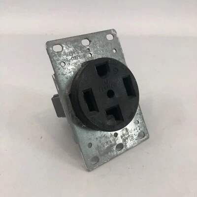 LEVITON 278 30A 250V 3P 4W NEMA 14-30 FLUSH MOUNT DRYER OUTLET - Image 1 of 4