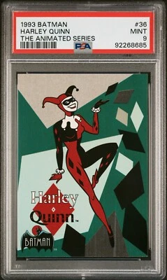 1993 Batman The Animated Series #36 Harley Quinn (1st Card, Rookie, RC) PSA 9 - Image 1 of 2