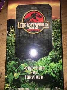 The Lost World Jurassic Park VHS 1997 Hologram Motion & Original Rebate Cards - Picture 1 of 12