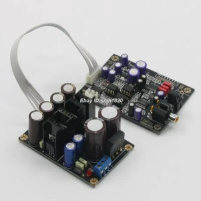 HiFi Audio Fiber Coaxial Decoder CS8416 PCM1798 DAC Board +Power Supply Board - Image 1 of 4