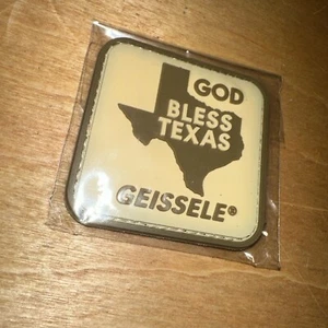 Patch Geissele God Bless Texas rara nuova ancora avvolta PVC morale - Foto 1 di 4