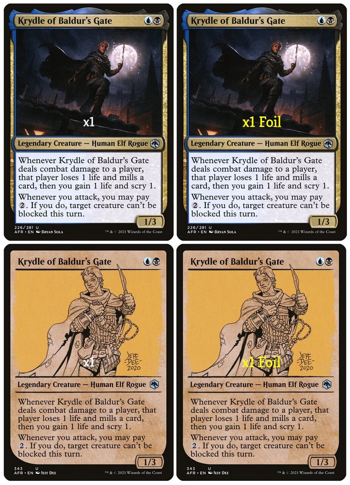 MTG Adventures in the Forgotten Realms AFR Krydle of Baldur's Gate MINT (SELECT) - Image 1 of 1