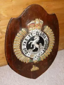 More details for ww11 military large &#039;royal artillery&#039; cavalry egypt wall plaque/shield