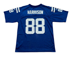Reebok Indianapolis Colts Marvin Harrison Blue Football NFL Jersey Youth L