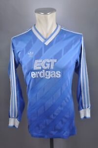 Vintage Furtwangen 80er EGT erdgas Trikot Shirt Gr M 5/6 adidas Blau jersey