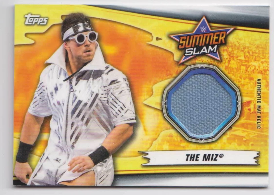 2019 Topps WWE SummerSlam 2018 Mat Relic #MR-TM The Miz - Image 1 of 2