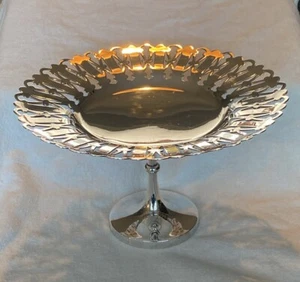 Antique Silver Plated Pierced Cake Stand/Tazza by Richard Richardson c.1900-1925 - Picture 1 of 7