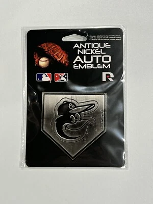 NEW SEALED MLB Baltimore Orioles  AUTO EMBLEM PREMIUM EDITION CHROME METAL - Image 1 of 2