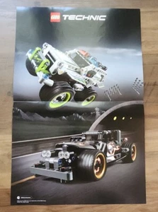 2016 Promotional Lego Technic Getaway Racer & Police Intercept Poster 17" X 11"  - Picture 1 of 4