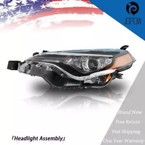LH Headlight Fit for 2017 2018 2019 Toyota Corolla C L LE Eco Driver Side Black - Bild 1 von 7
