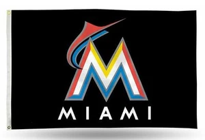Baseball Miami Marlins Flag 3 X 5 - Picture 1 of 1