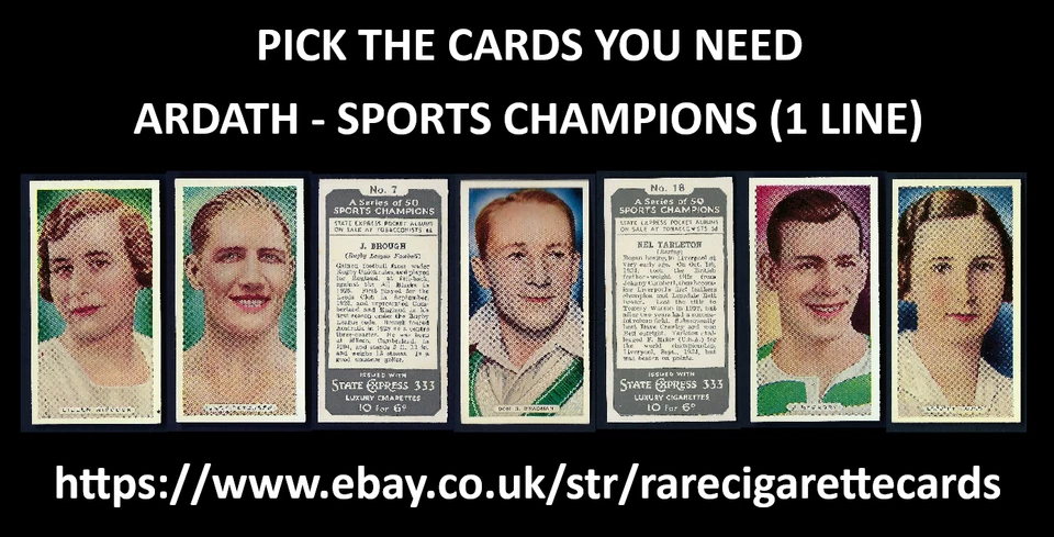 ARDATH - SPORTS CHAMPIONS (1 LINE) - PICK THE CARDS YOU NEED - Image 1 of 1