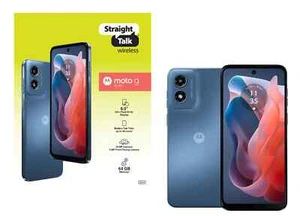 Straight Talk Motorola Moto G Play (2024), 64GB Prepaid Phone, Locked to ST 🆕 - Picture 1 of 11