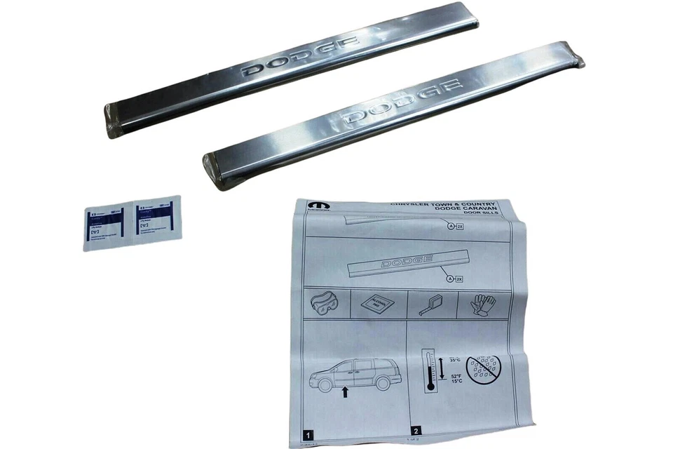 08-16 Dodge Grand Caravan umbral de puerta almohadillas de peldaño 82210736 OEM de fábrica Foto 1 de 4