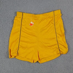 Vintage 80s Athletic Gym Boys Size M USA Sports Stretch Waist Running Shorts - Picture 1 of 6
