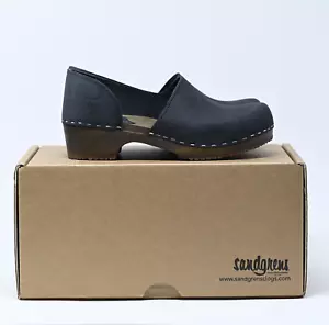 Sandgrens Clogs Brett Low Closed Back, US 5-5.5/EU 36 Black - Open Box, New - Picture 1 of 11