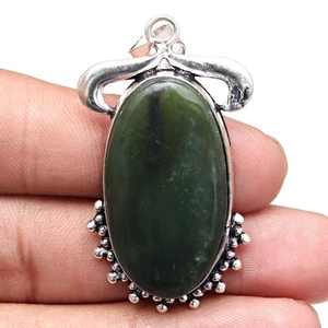 Pendant Vassolite Gemstone Handmade Gift For Her Silver Jewelry 2" - Picture 1 of 7