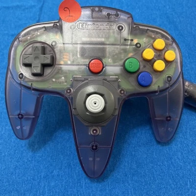 Official Nintendo 64 Controller OEM N64 Atomic Purple Clear  Stick 9/10 Tested - Image 1 of 4