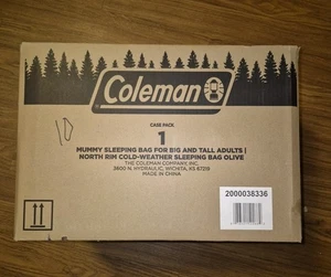 Saco de Dormir Coleman North Rim 6' 2" Adulto Clima Frío Momia Estilo 0°F ~ NUEVO - Imagen 1 de 4