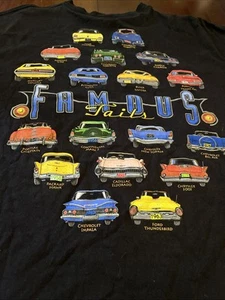 Men’s Vintage 90s Famous Tails Classic Car Chevy Buick Cadillac Shirt Size XL - Picture 1 of 7