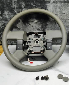 Steering Wheel Fit For 2004-2008 OEM Ford F-150 Gray Wheel Controls Used Part - Foto 1 di 8
