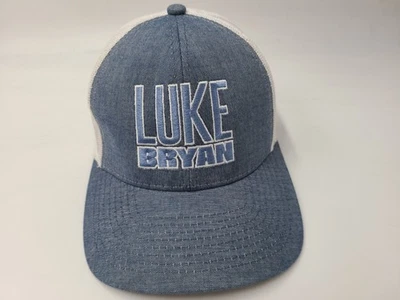 Gorra ajustable Luke Bryan Mesh Trucker música country hombres mujeres azul blanco Foto 1 de 4
