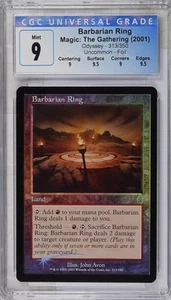 BARBARIAN RING Odyssey Foil CGC 9 Q++ MTG [Nostalgium] - Picture 1 of 2