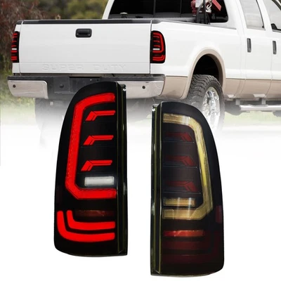 For 2008-2016 Ford F250/F350/F450/F550 Super Duty  LED Tail Lights Lamps Smoked - Image 1 of 4