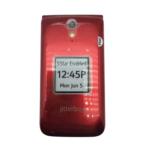 Alcatel Jitterbug Flip 4043S Flip Phone 4G LTE 3.2" Display 4GB 2MP Camera - Picture 1 of 12